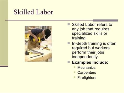 what is skilled labor.